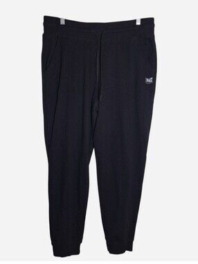Everlast Sweat Pants Black Women's Size XL Joggers w Pockets Logo Drawstring